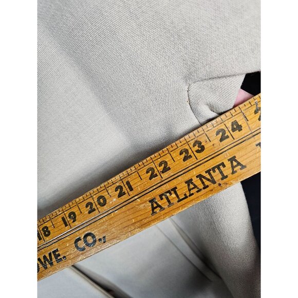 Vintage 1950s-60s MillerBresce By Fenway Beige Cashmere A-Line Coat With Fur Col - Picture 9 of 15